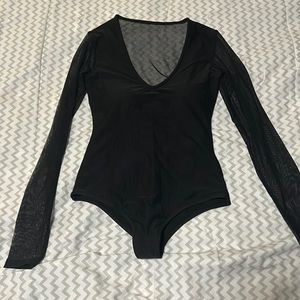 Klassy network mesh bodysuit